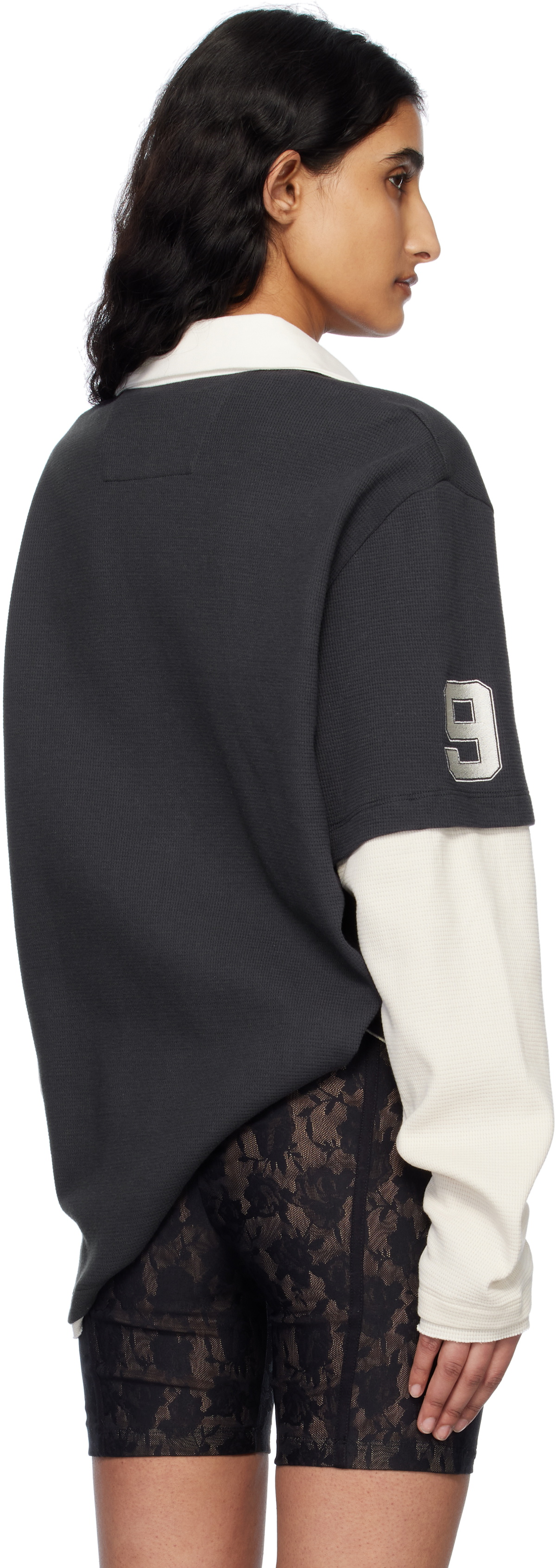 MISBHV Black & White 'Forever' Double Layer Polo