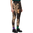 S.R. STUDIO. LA. CA. Black SOTO Hand-Bleached Contrast Rib Leggings