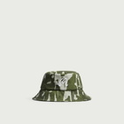 Malbon Men's Inkwash Bucket Hat in Olive Inkwash