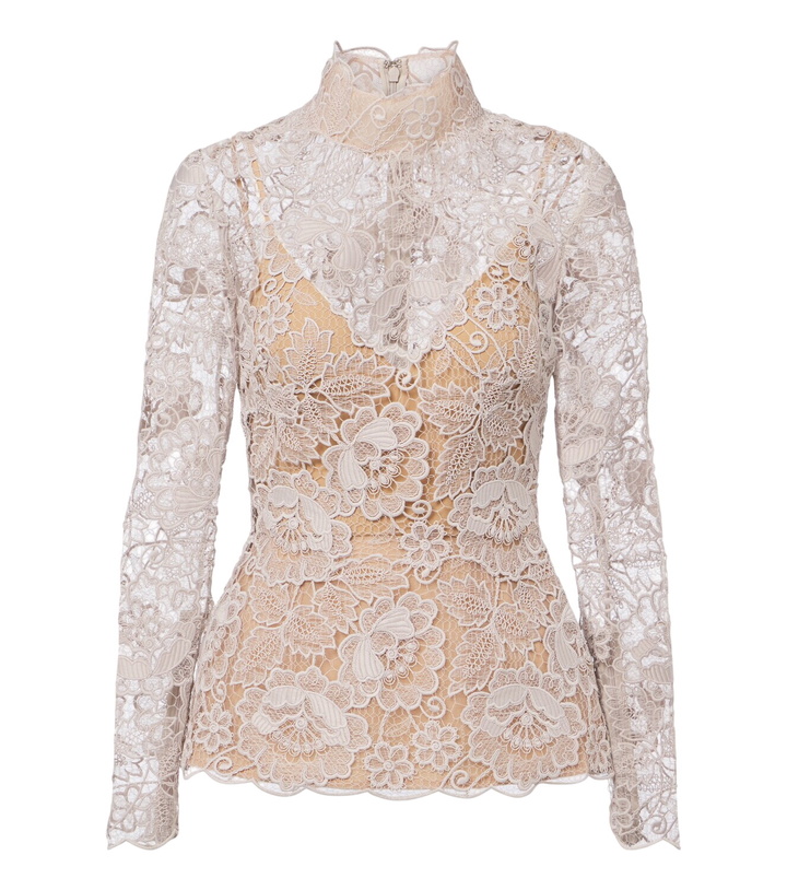 Photo: Elie Saab Guipure lace top