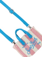 MC2 Saint Barth Pink Striped Cotton Canvas Key Holder