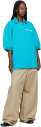 WILLY CHAVARRIA Blue Football Polo
