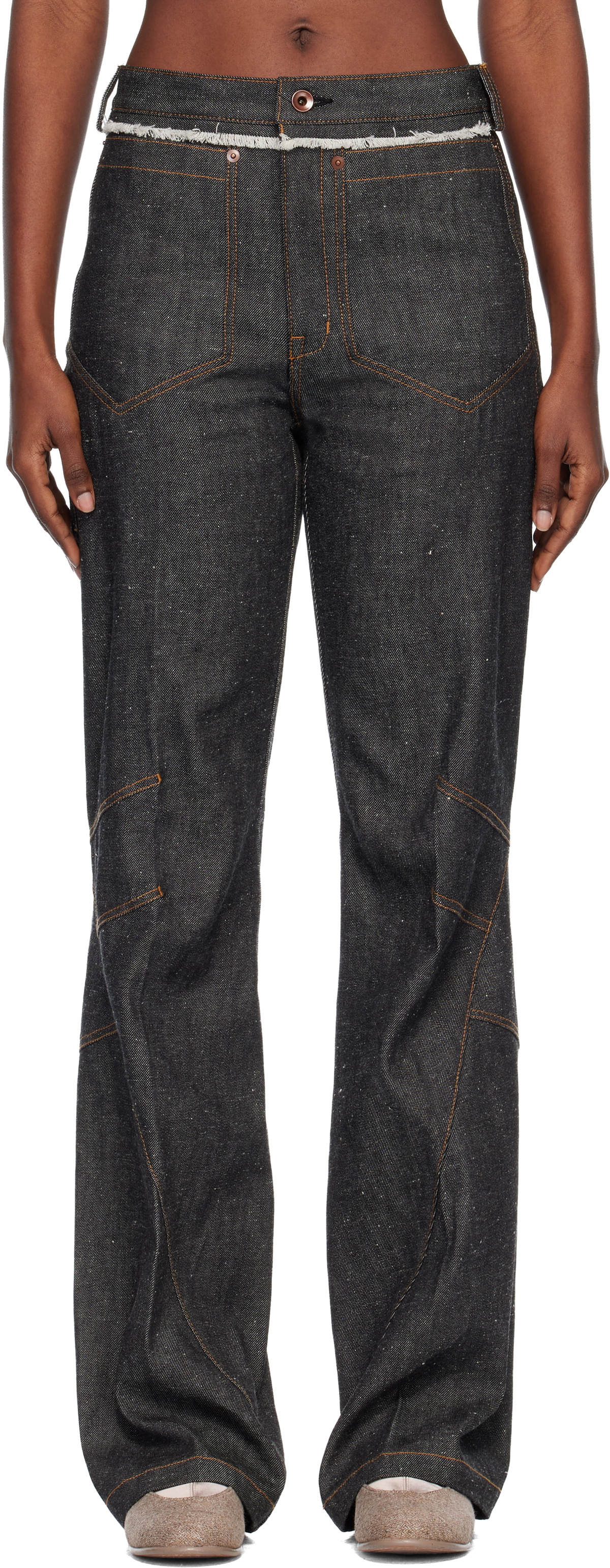 Kiko Kostadinov Indigo K Straight Leg Jeans