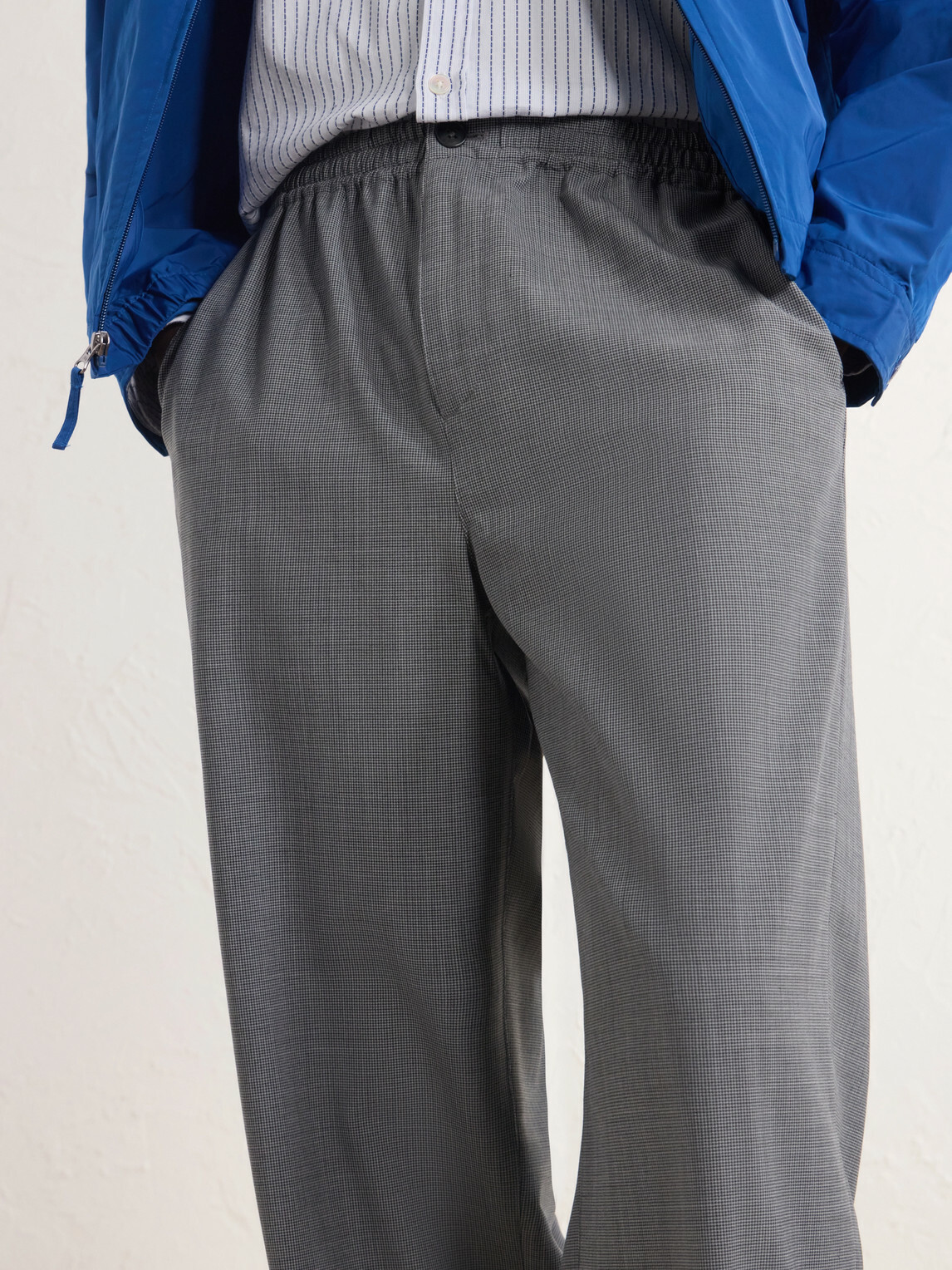 Aimé Leon Dore - Straight-Leg Houndstooth Trousers - Gray