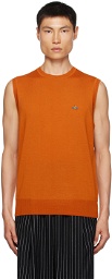 Vivienne Westwood Orange Embroidered Vest