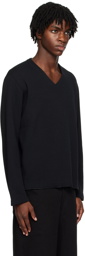 Lady White Co. Black V-Neck Sweater