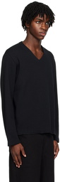 Lady White Co. Black V-Neck Sweater