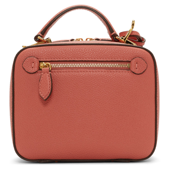 Mark Cross Pink Baby Tumbled Laura Bag