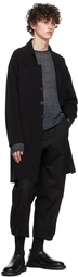 Isabel Benenato Black Viscose Cardigan