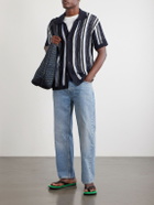 Frescobol Carioca - Pinto Crocheted Cotton Shirt - Blue