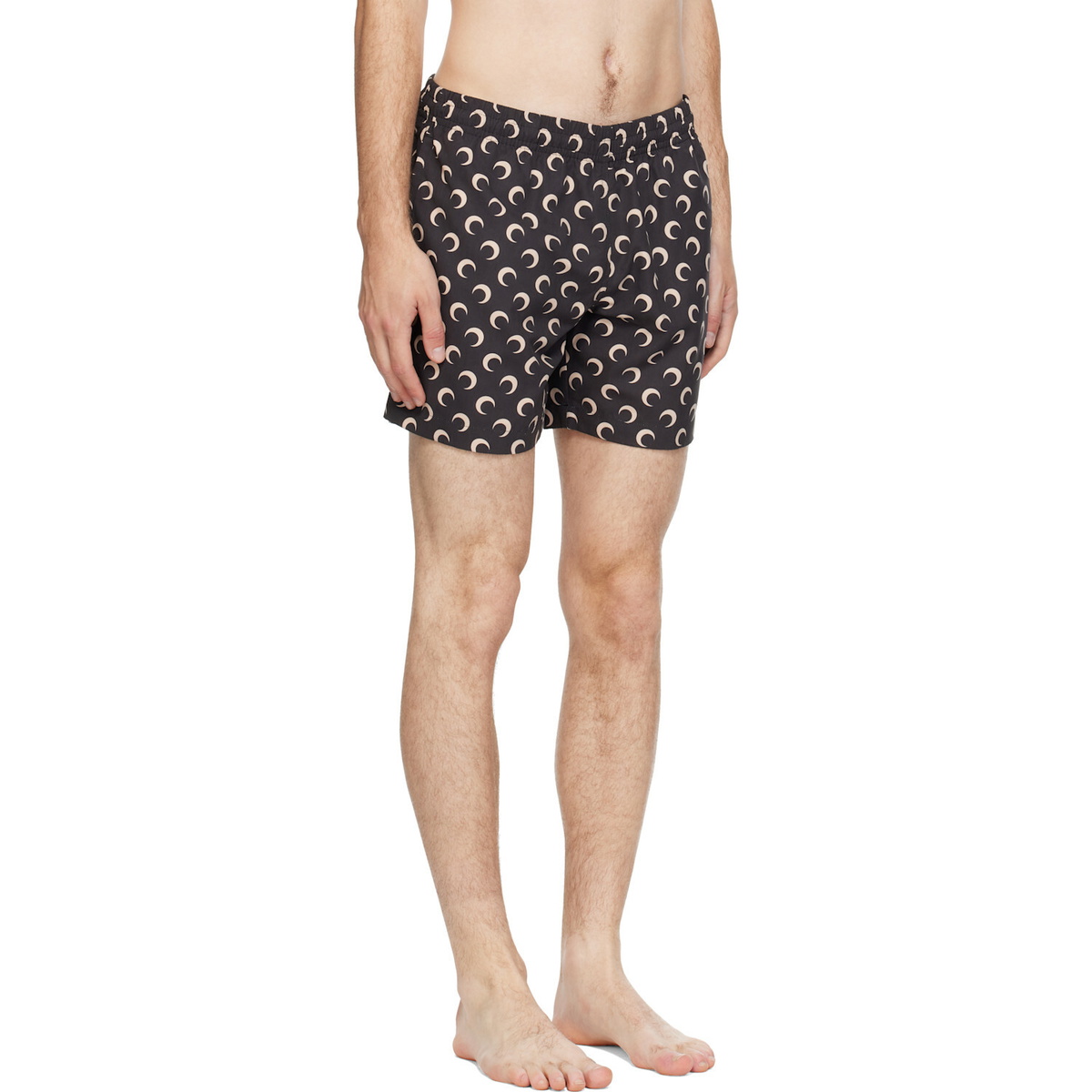 Marine Serre Black Moon Printed Swim Shorts