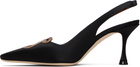 Manolo Blahnik Black Durbar Heels