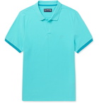 Vilebrequin - Palatin Contrast-Tipped Cotton-Piqué Polo Shirt - Blue