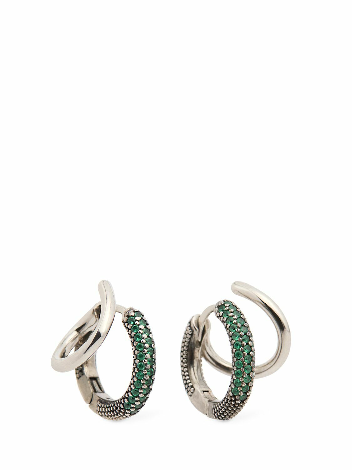 PANCONESI Stellar Pavé Hoop Earrings