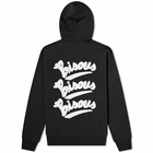 Bisous Skateboard Women's s Gianni Cursive Logo Hoody in Black