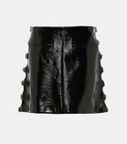 Courrèges Faux leather miniskirt