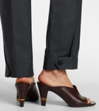 Versace Giulietta leather mules