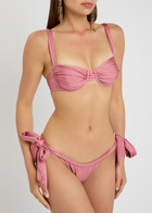 Faithfull The Brand Costa Tie-fastening Bikini Briefs Pink