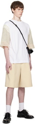 Simone Rocha White Trapped Lace Patchwork T-shirt