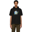 ADER error Black Tionet Hooded T-Shirt