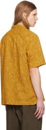 Pilgrim Surf + Supply Yellow Sam Paisley Short Sleeve Shirt