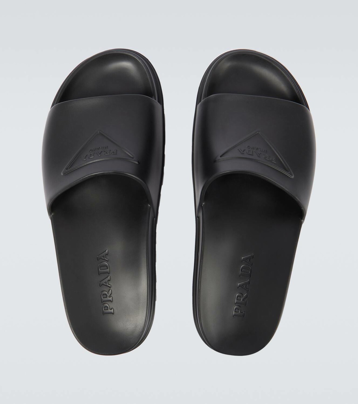 Prada Logo rubber slides Prada display picture 1