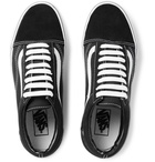 Vans - Old Skool Leather-Trimmed Canvas and Suede Sneakers - Men - Black