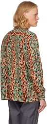 WACKO MARIA Green Leopard Shirt