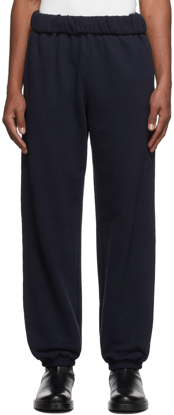 Dion Lee Navy Cotton Lounge Pants