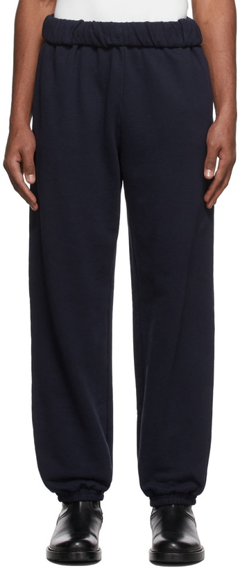 Photo: Dion Lee Navy Cotton Lounge Pants