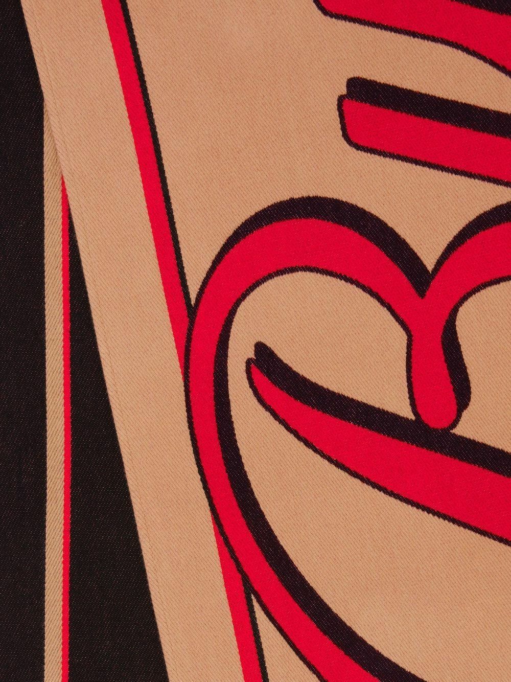 BURBERRY Logo Cotton Scarf Burberry