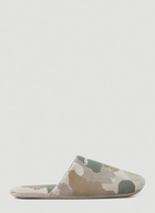 Camouflage Slippers in Beige
