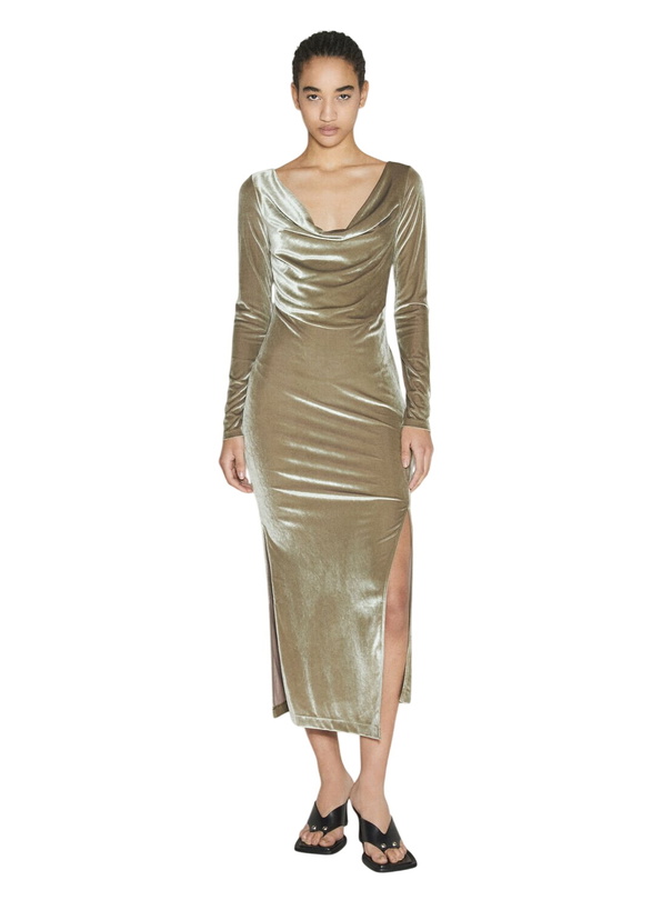 Helmut Lang Beige Lace Slip Dress Helmut Lang