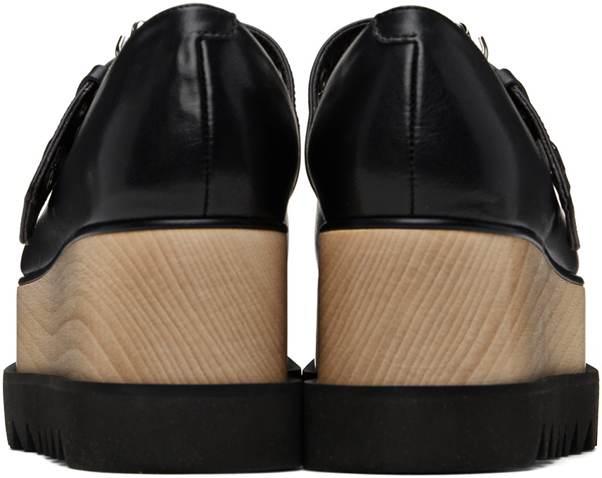 Stella McCartney Black Elyse Star-Studded Loafers