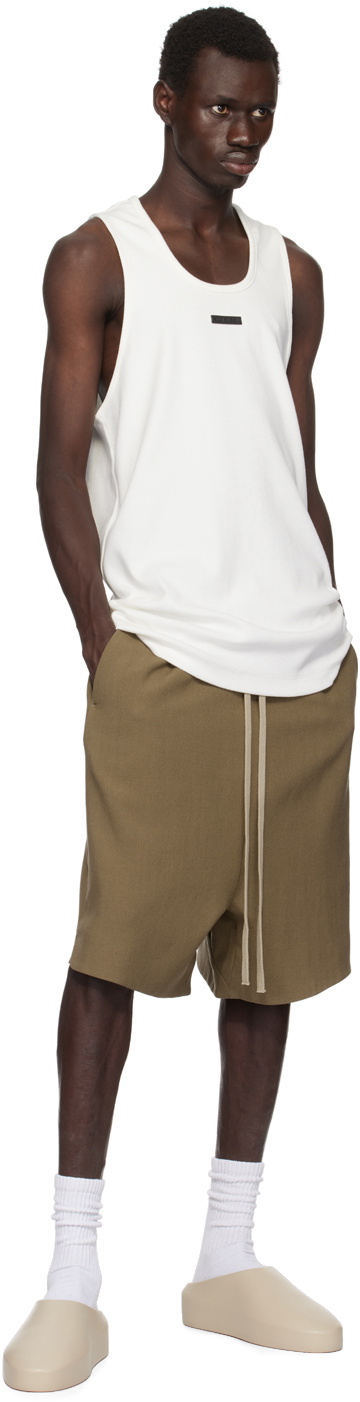 Fear of God White Ribbed Tank Top