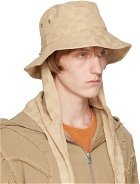 MISBHV Beige Jordan Barrett Edition Scarf Bucket Hat