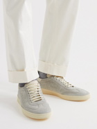 Officine Creative - Kombo Leather-Trimmed Suede Sneakers - Gray