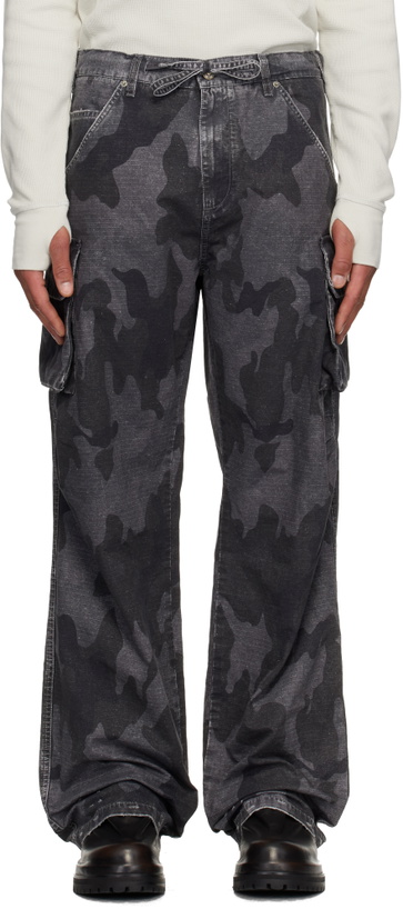 Photo: 424 Gray Camo Cargo Pants