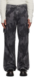 424 Gray Camo Cargo Pants