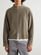 mfpen - Leisure Cotton Zip-Up Sweater - Brown