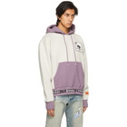 Heron Preston Grey and Purple Herons Halo Hoodie