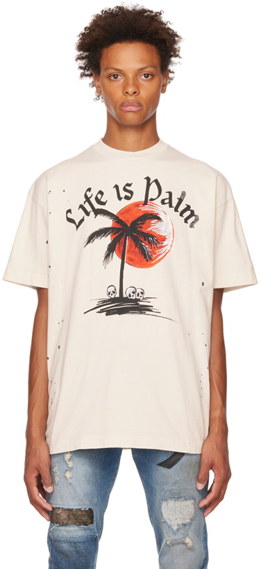 Photo: Palm Angels Off-White Paint Splatter T-Shirt