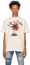 Palm Angels Off-White Paint Splatter T-Shirt