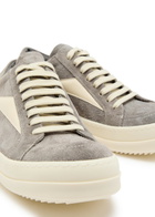 Rick Owens Vintage Panelled Brushed Suede Sneakers Grey