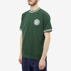 Beams Plus Men's Emblem Short Sleeve Sweat in D Arkgreen