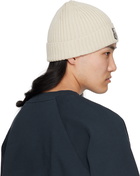 Maison Kitsuné Beige Fox Head Beanie