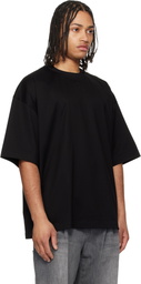 WOOYOUNGMI Black Cotton Over Size T-shirt