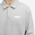 Bram's Fruit Men's Gardening Polo Half Zip Sweat in Grey