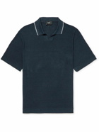 Theory - Linen-Blend Polo Shirt - Black