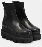 Sacai Platform leather Chelsea boots